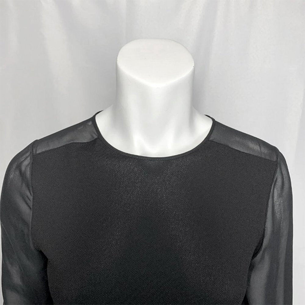 REISS Miranda Sheer Sleeve Top - Picture 6 of 9